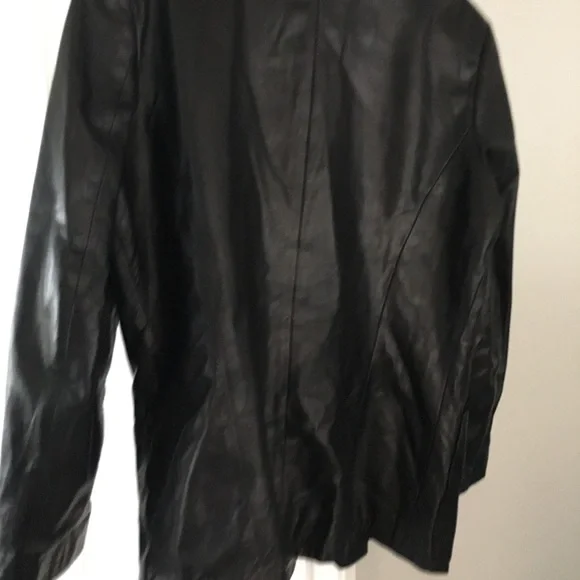 North Beach Leather Mens Jacket Black Leather. Size 46. Like new. $250.